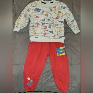 Kids Lego Sweatshirt & Pants Set-Size 4-5 Yrs.